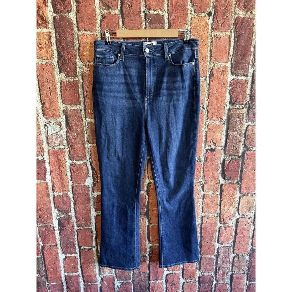 Paige Womens Blue Denim Straight Leg Jeans Size 30 x 28